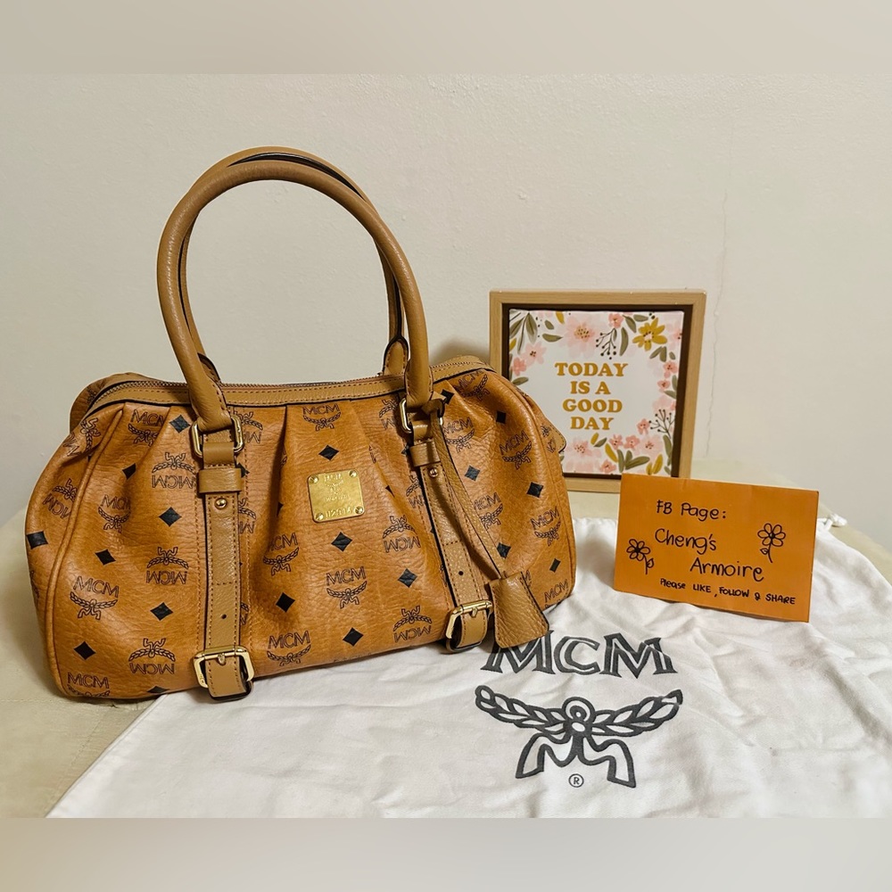 MCM Cognac Classic Bag